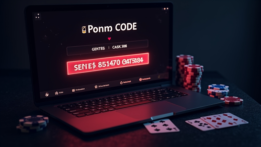 Promo code entry screen confirming a bonus in a dark casino interface