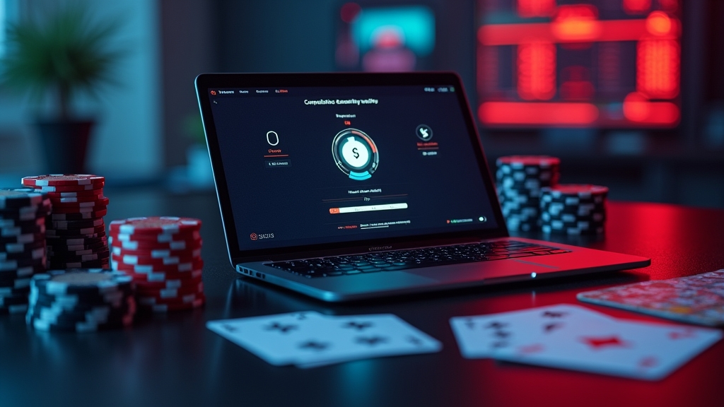 Smartphone mit Fehlerbehebungs- und Kompatibilitätsanzeigen in einer Casino-Umgebung